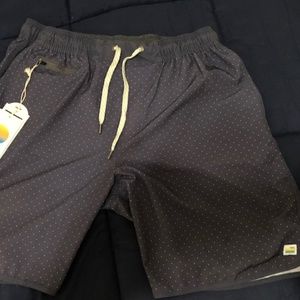 Vuori Men's Banks Shorts Blue Micro Dot - BNWT Lrg